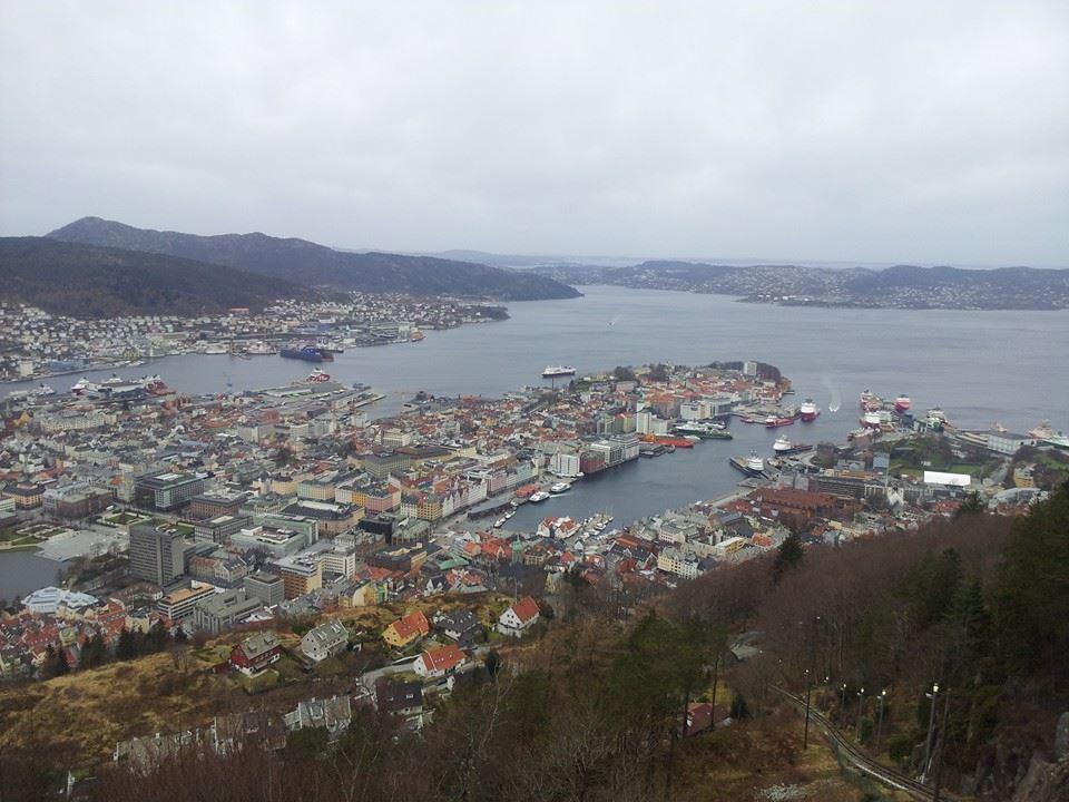 bergen noruega vista da cidade