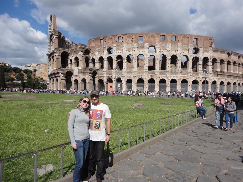 A primeira viagem à Europa Colosseo