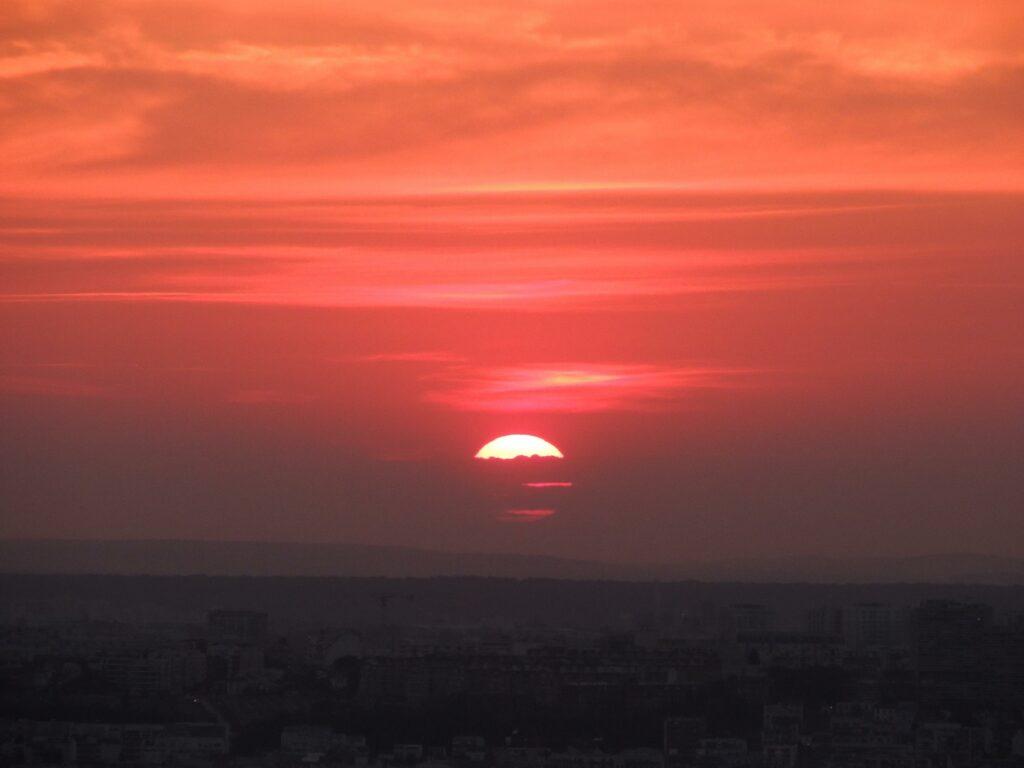 Roma, Paris e Londres Vista da Torre E .por do sol