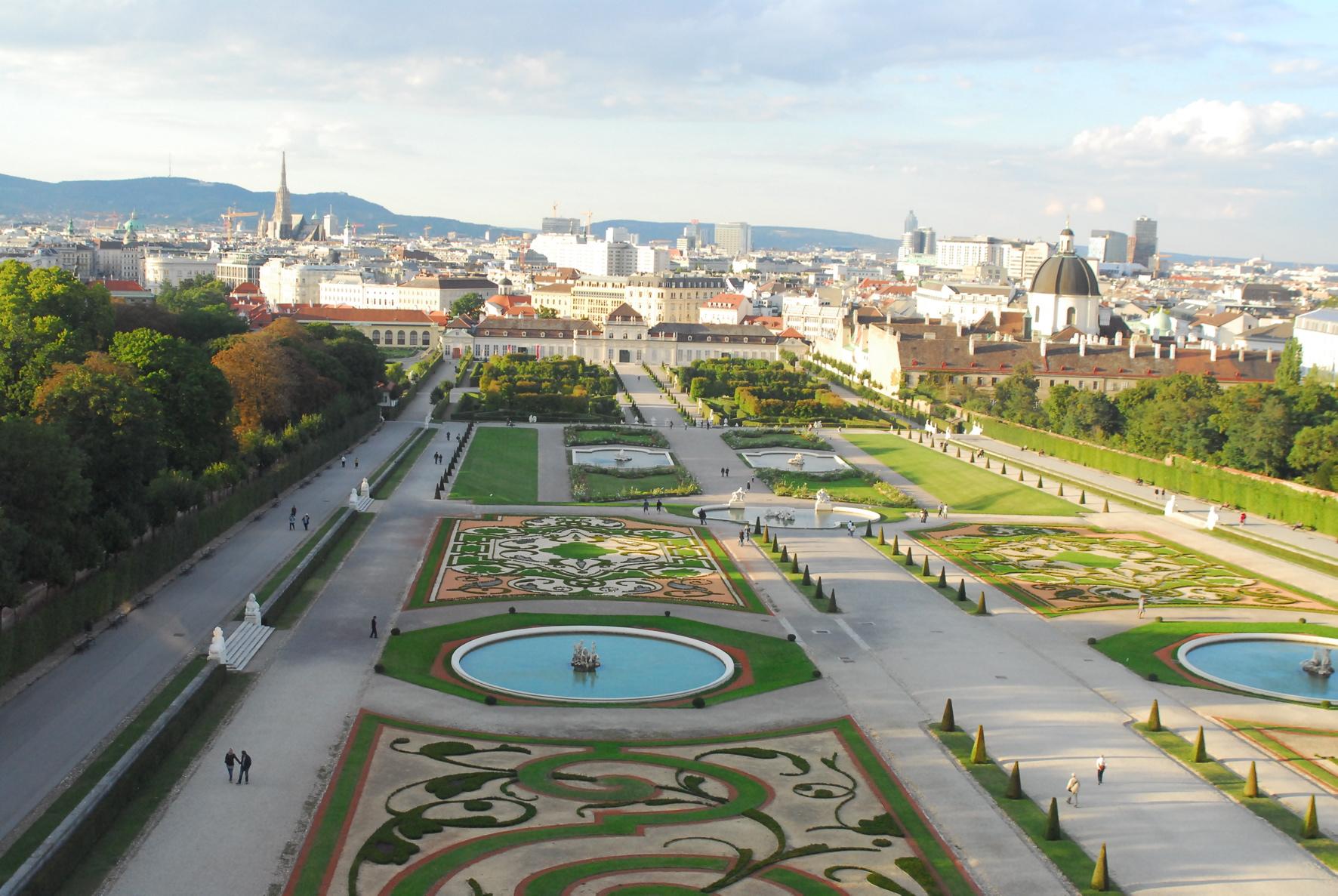 Dica de passeio em Viena_jardins_Viajando Bem