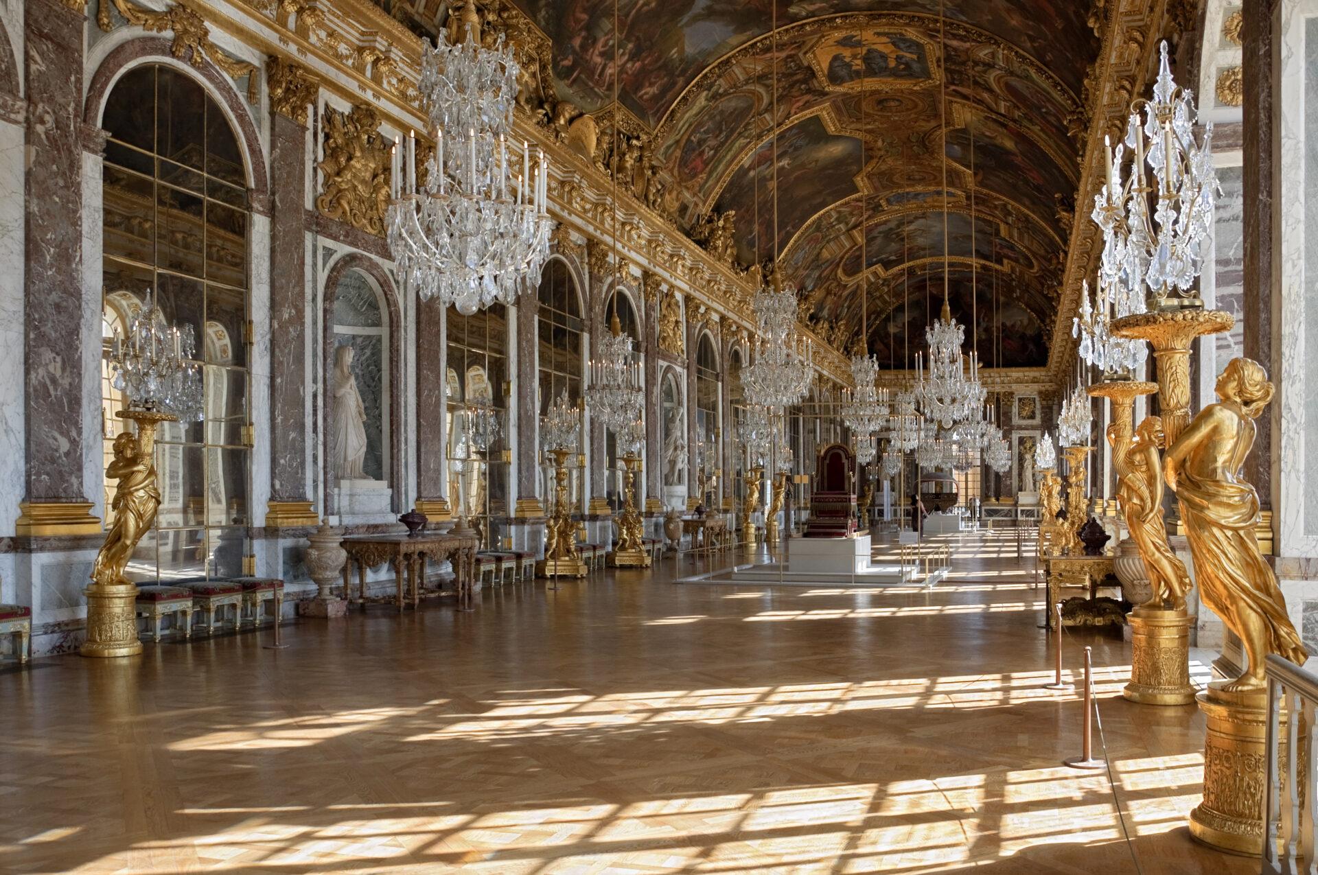 Paris_Versailles Hall of Mirrors_Viajando Bem