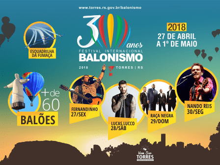 Vem aí o 30º Festival de Balonismo de Torres