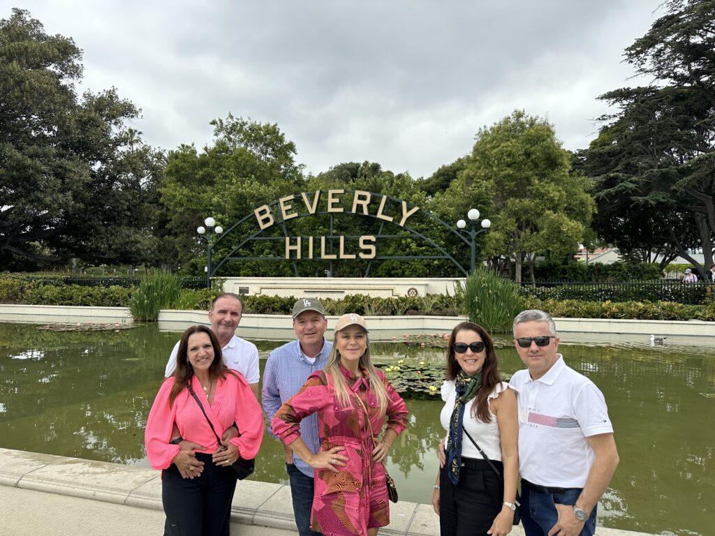 Geórgia, Evandro e amigos em Beverly Hills